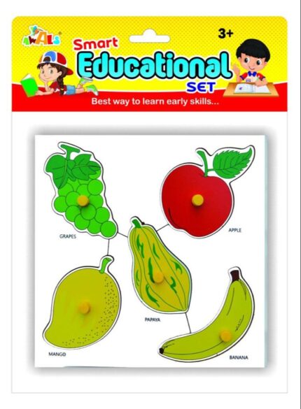 WOODEN KNOB PUZZLE SMART EDUCATIONAL SET