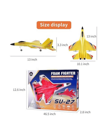 SU-27 FOAM FIGHTER REMOTE CONTROL AIRPLANE MODEL